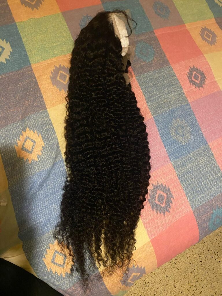 Human Hair Kinky Curly 13x4 13x6 Transparent Lace Front Wigs photo review