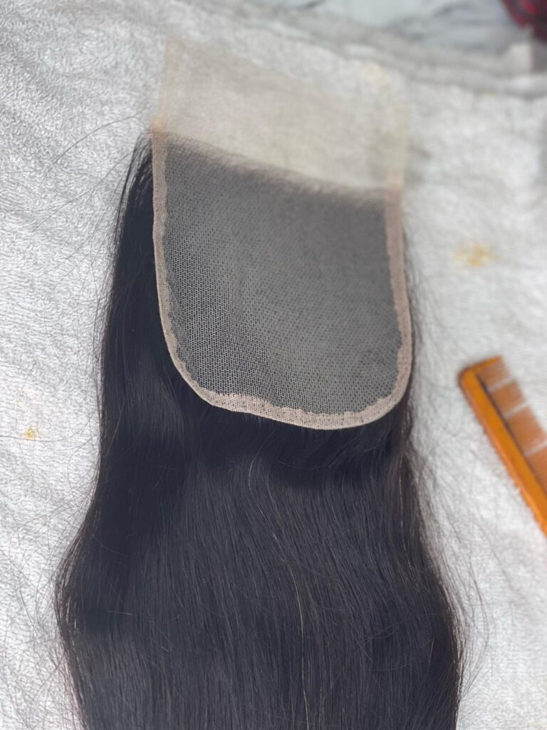 Virgin Hair Natural Straight 4x4 5x5 6x6 7x7 Transparent Lace Closure photo review