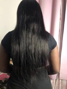 Straight Lace Closure Wig Made By Bundles With Closure 180% Density photo review