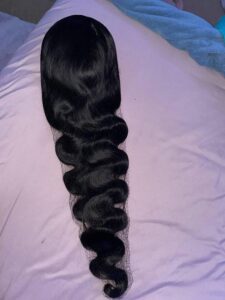 Virgin Human Hair Body Wave 13x4 13x6 Transparent Lace Front Wigs photo review