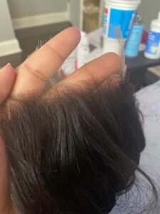 Virgin Hair Natural Straight 4X4 5x5 6x6 7x7 HD Lace Closure photo review