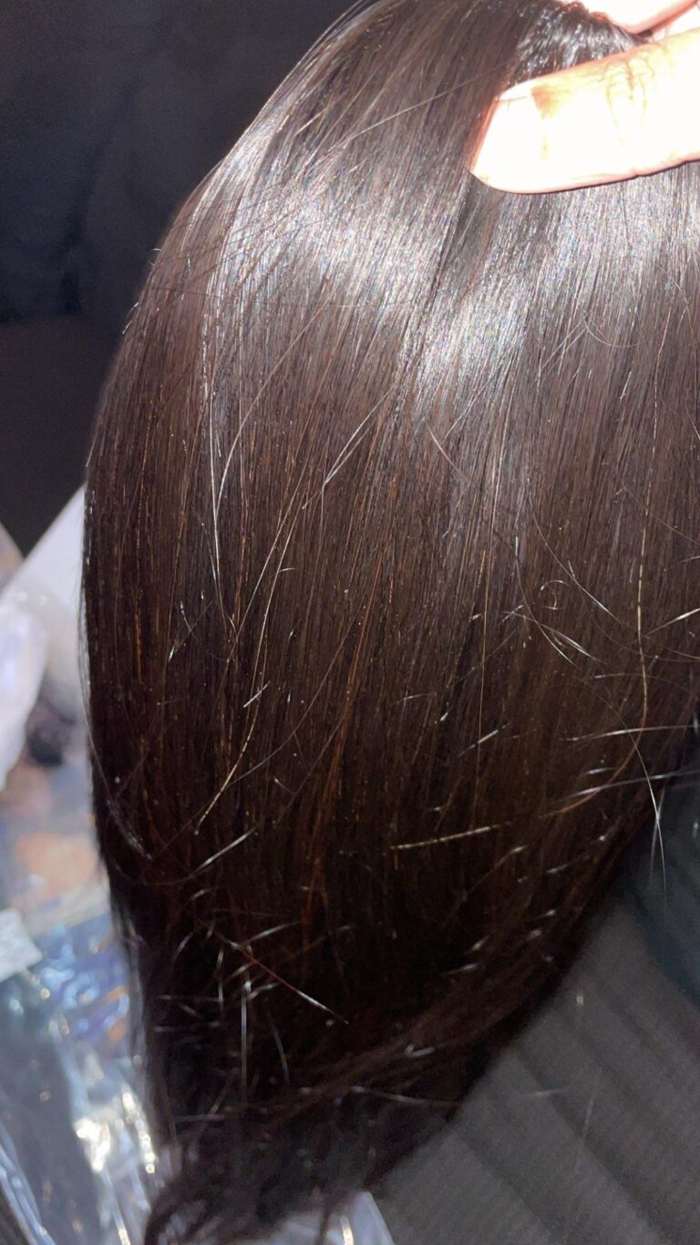 Virgin Human Hair Straight V Part Wigs photo review