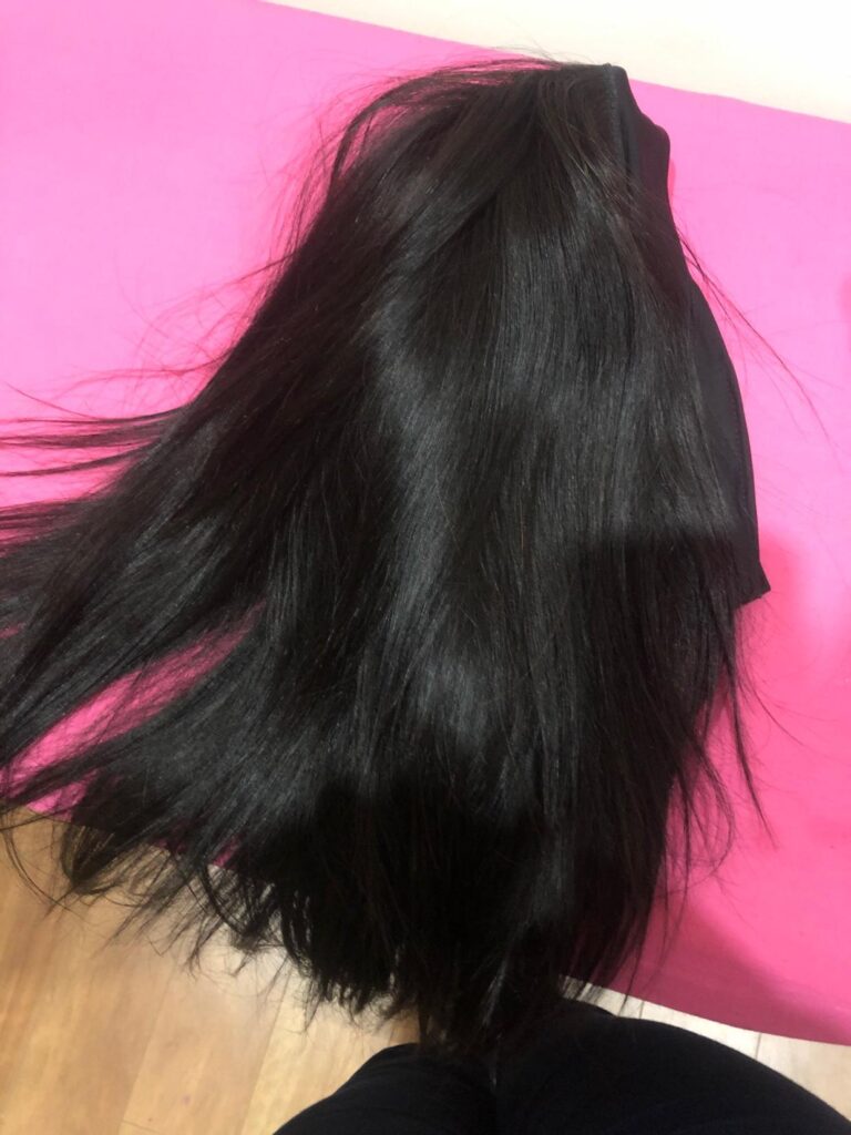 Headband Wig Human Hair Straight Wig photo review