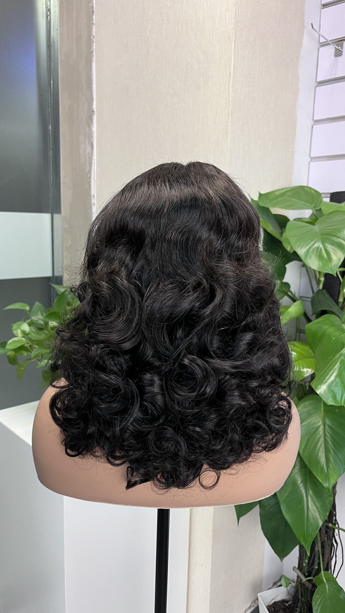 Bouncy Curl Double Drawn 13x4 Transparent Lace Full Frontal 300% Density Wig - Image 4