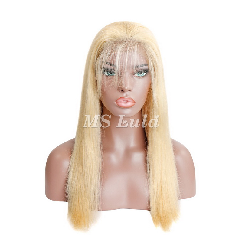 #613 Blonde Silky Straight 13x4 Lace Front Wig 180% Density - Image 2