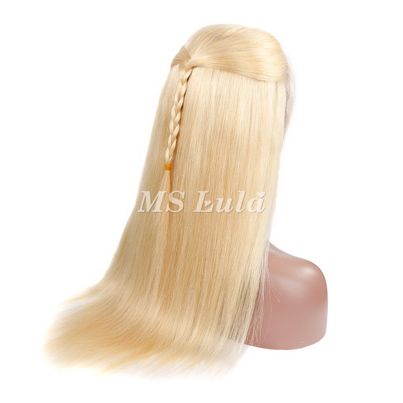 #613 Blonde Silky Straight 13x4 Lace Front Wig 180% Density - Image 3