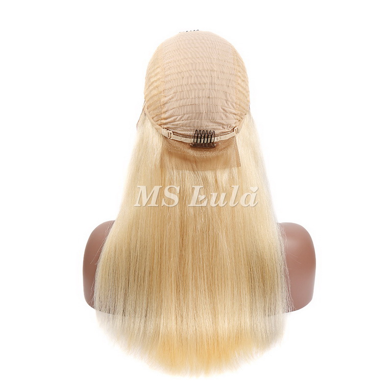 #613 Blonde Silky Straight 13x4 Lace Front Wig 180% Density - Image 4