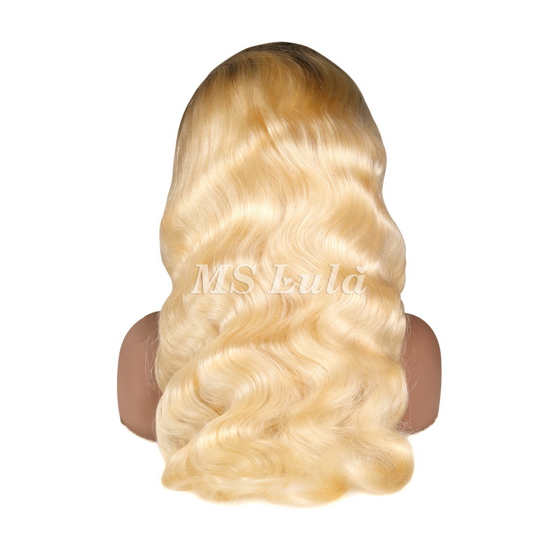 Mslula 1b/613 Color Ombre Root 13x4 Transparent Lace Front Wigs Body Wave - Image 3