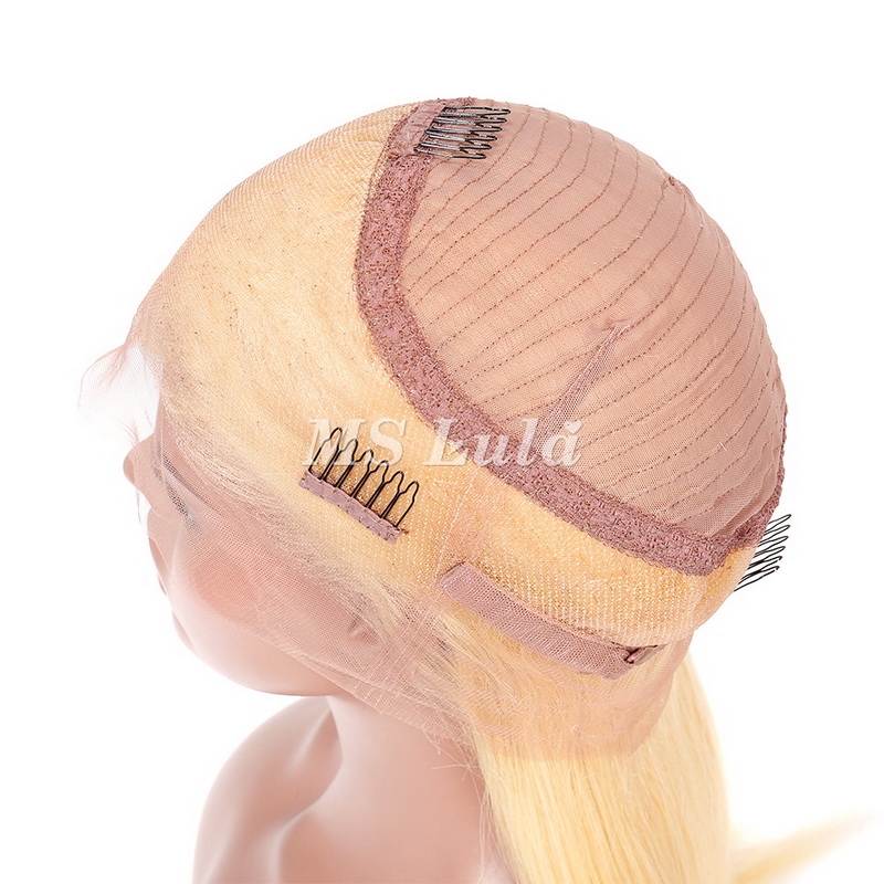 #613 Blonde Color Straight 360 Lace Frontal Wig - Image 5