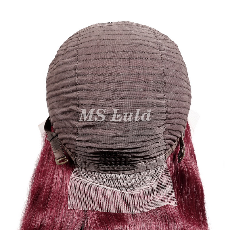 Burgundy Color #99j Human Hair Body Wave 13X4 Lace Front Wigs - Image 9