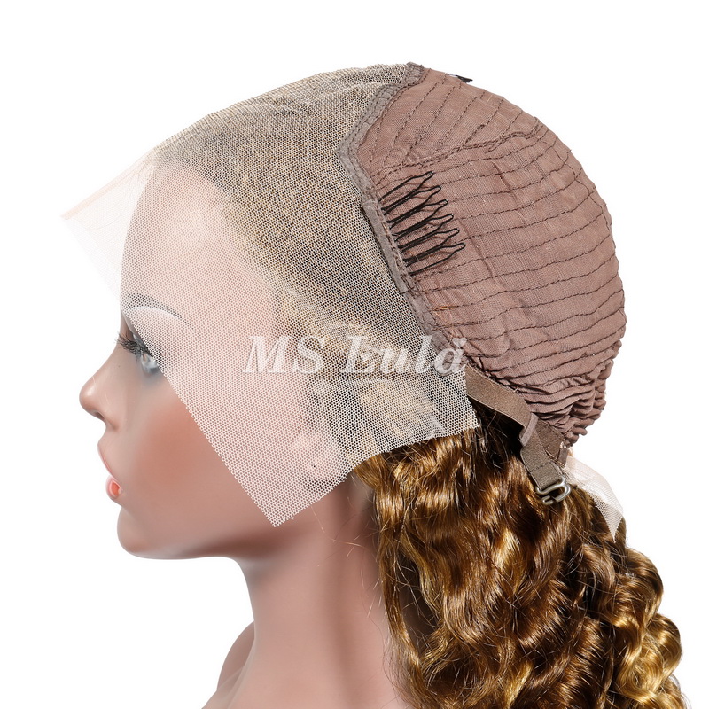 Deep Wave Honey Blonde Highlight #4/27 Lace Front Wig - Image 8