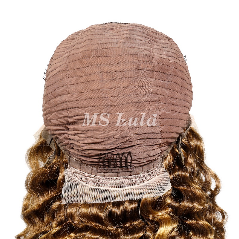 Deep Wave Honey Blonde Highlight #4/27 Lace Front Wig - Image 9