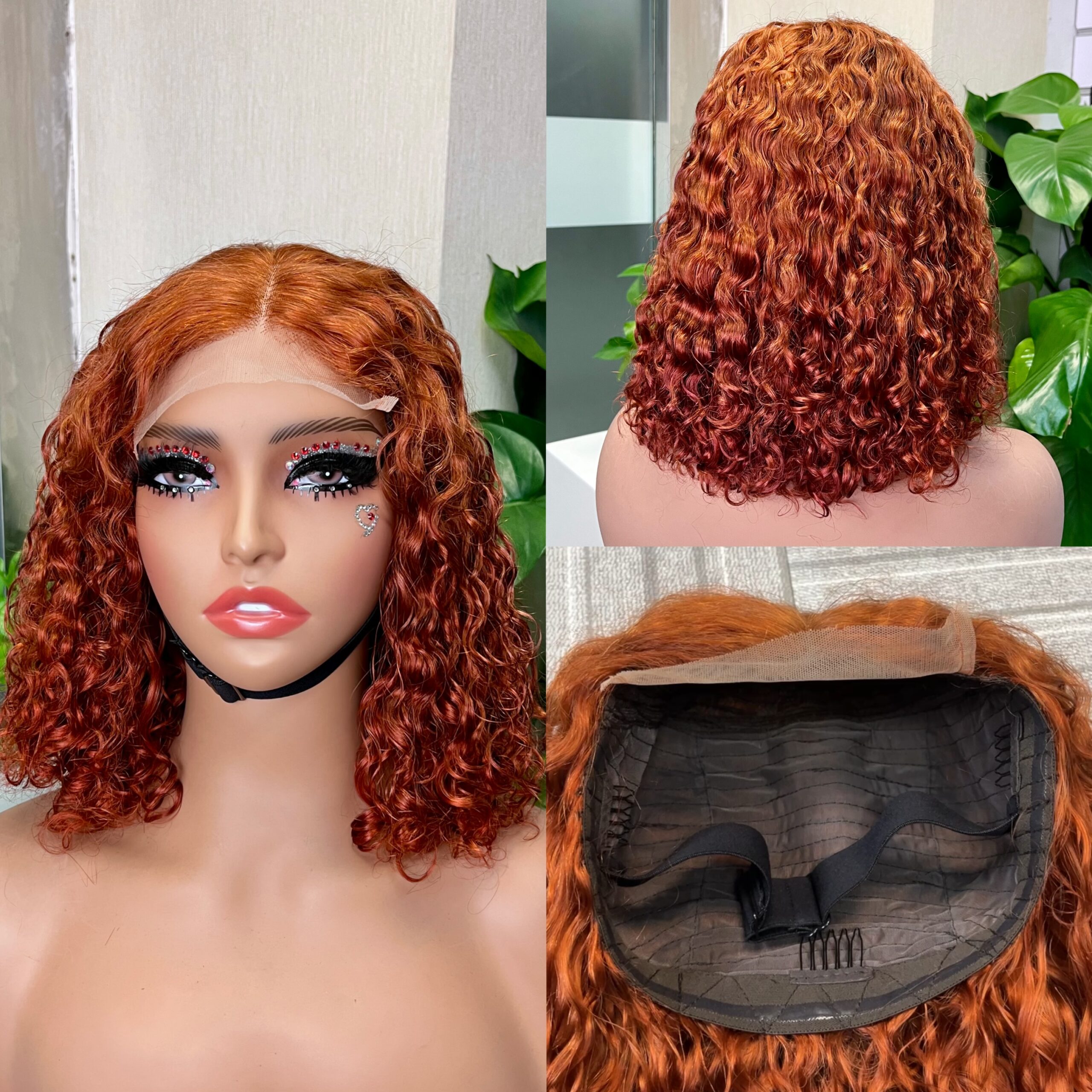 Water Wave 5x5 Double Drawn Transparent Lace Closure Bob Wig - Image 7