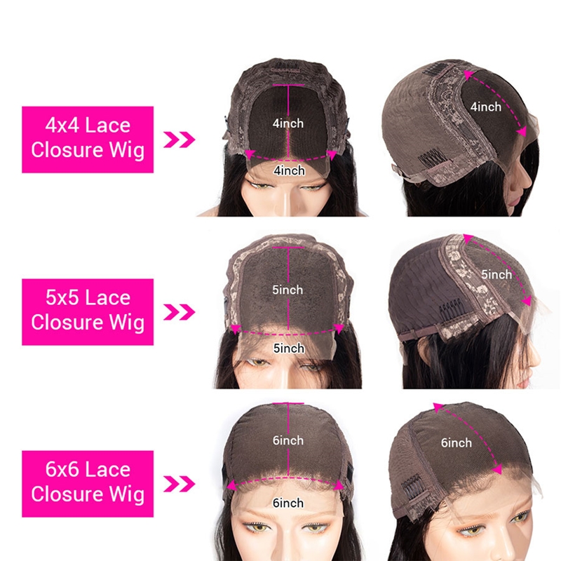 Loose Deep 4x4 5x5 6x6 7x7 HD Closure Wigs - Image 6