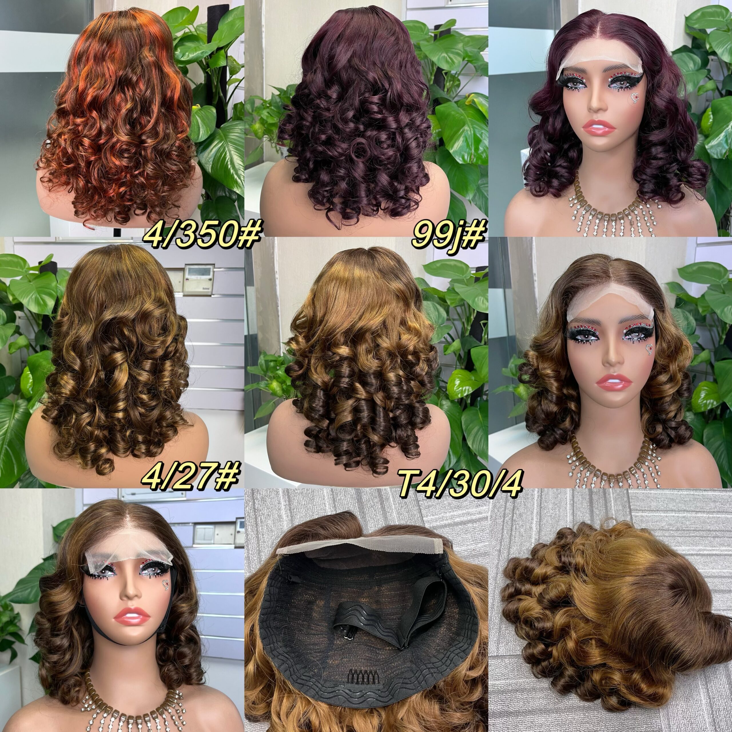 Bouncy Curl 5x5 Double Drawn Transparent Lace Closure Wig - Image 2
