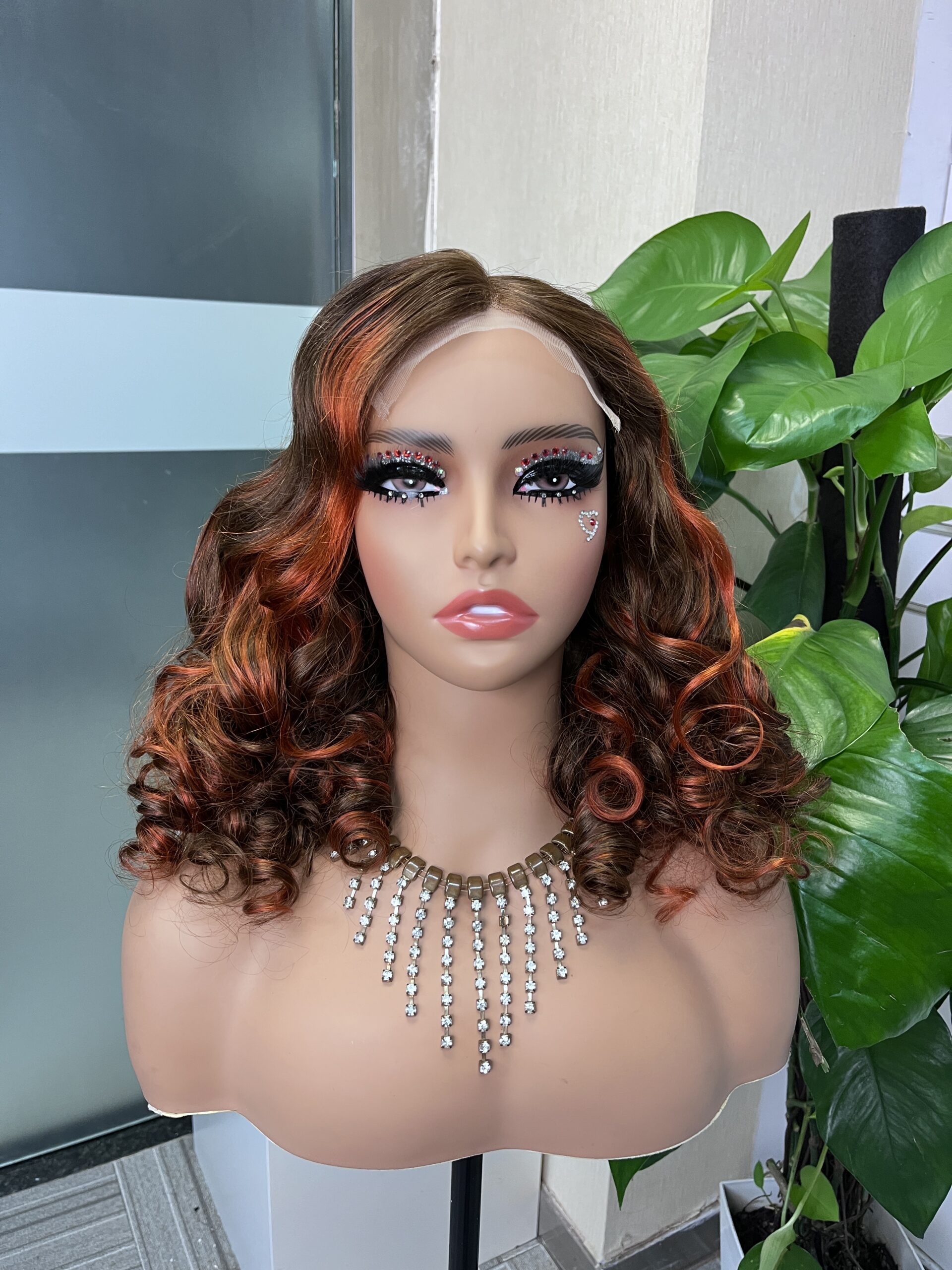 Bouncy Curl 5x5 Double Drawn Transparent Lace Closure Wig - Image 3