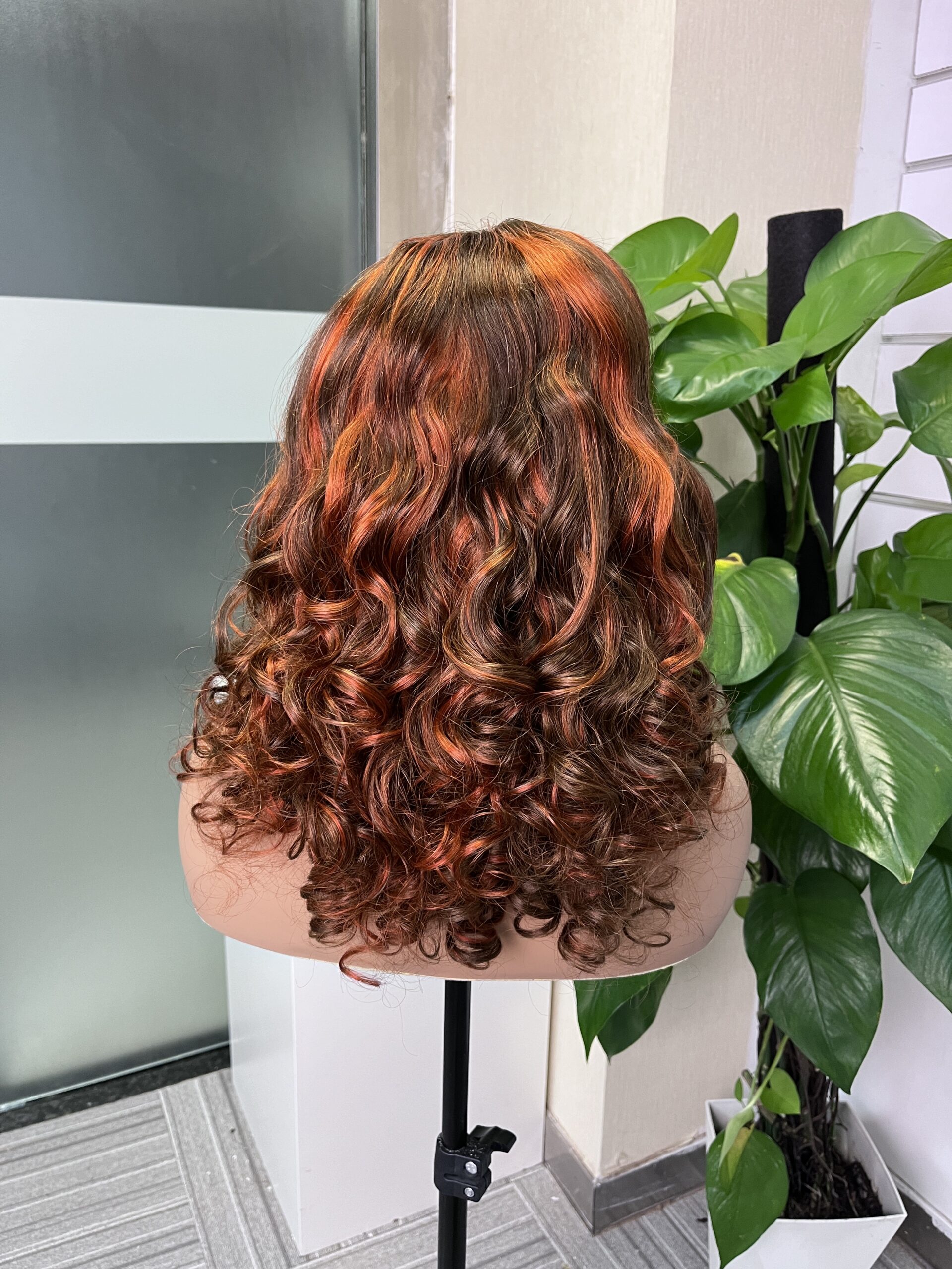 Bouncy Curl 5x5 Double Drawn Transparent Lace Closure Wig - Image 4