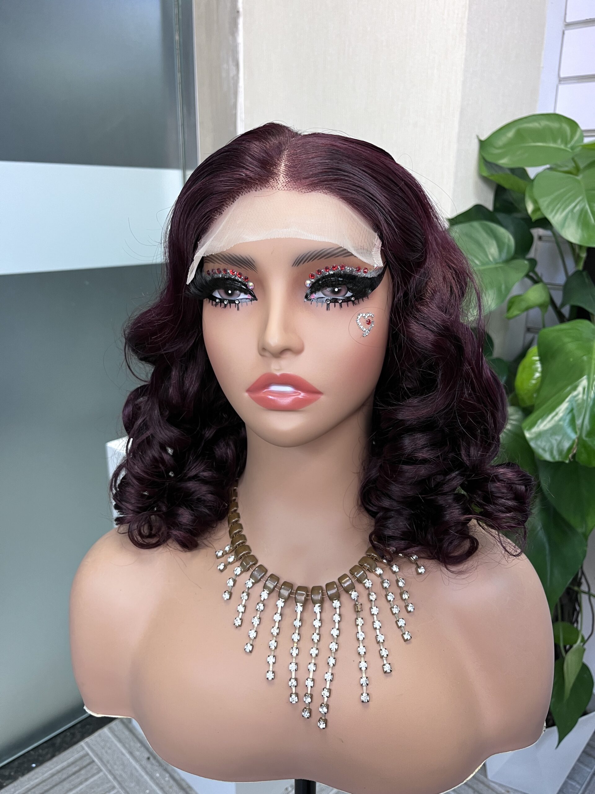 Bouncy Curl 5x5 Double Drawn Transparent Lace Closure Wig - Image 5