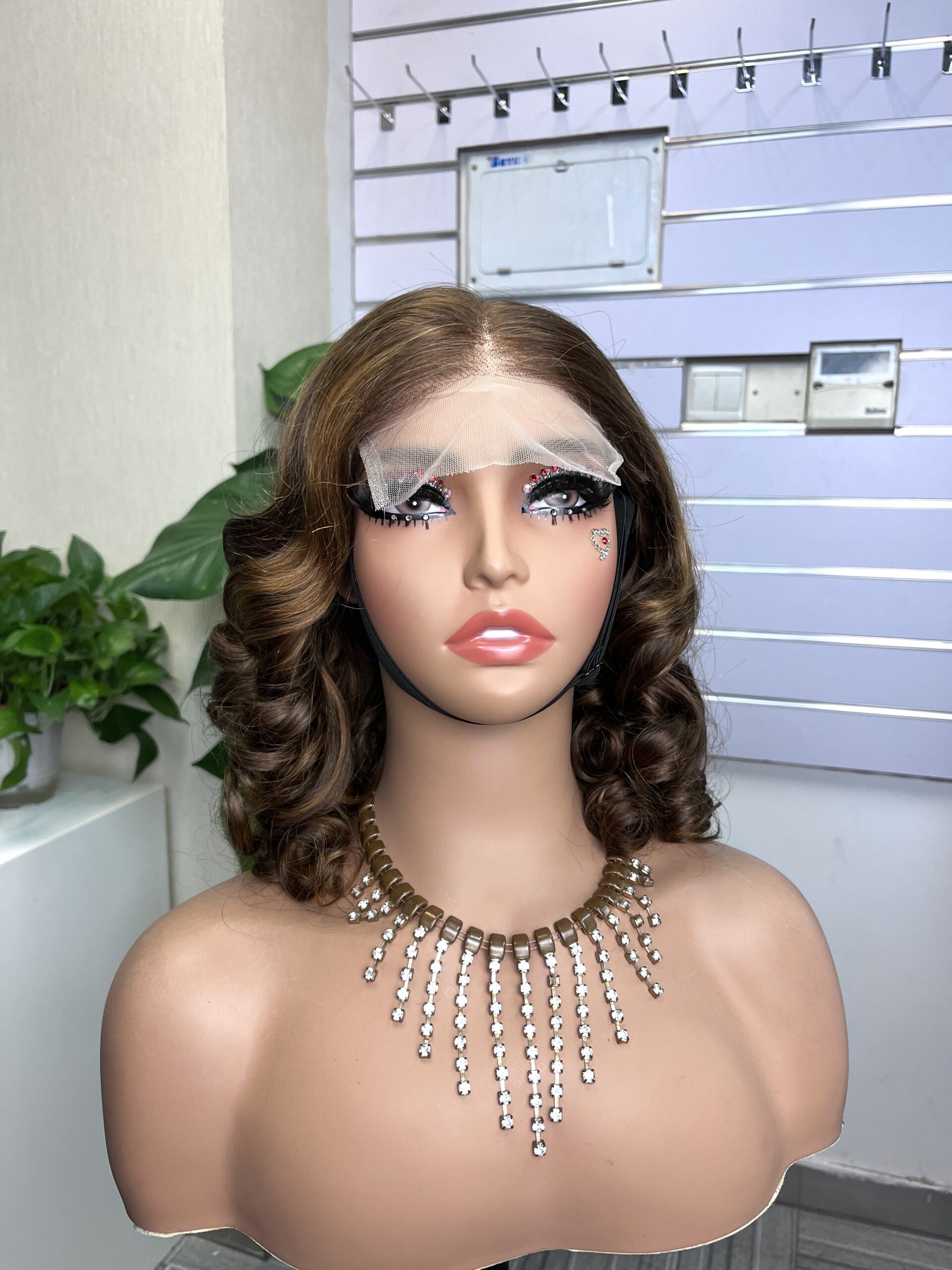 Bouncy Curl 5x5 Double Drawn Transparent Lace Closure Wig - Image 7