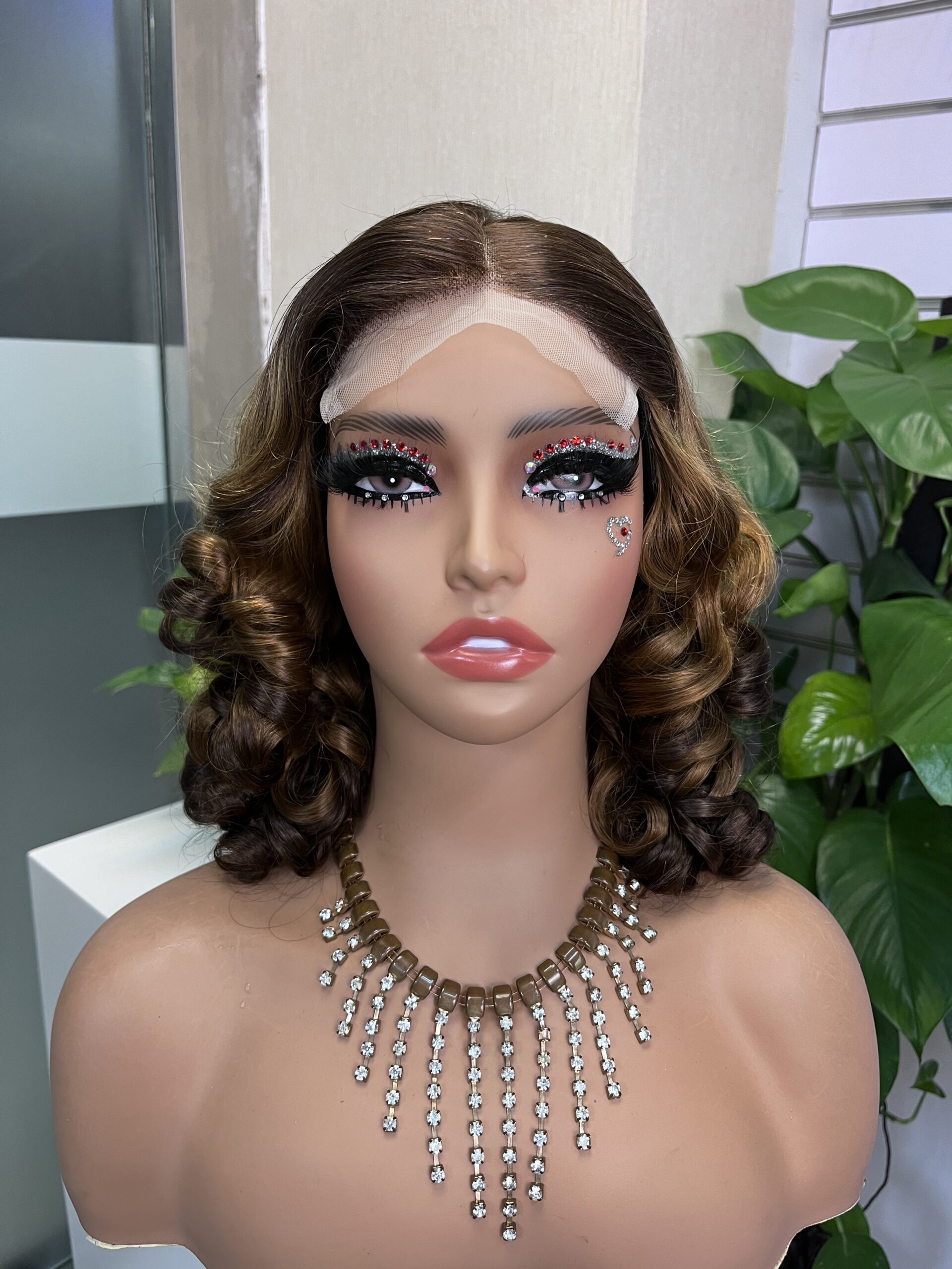 Bouncy Curl 5x5 Double Drawn Transparent Lace Closure Wig - Image 9