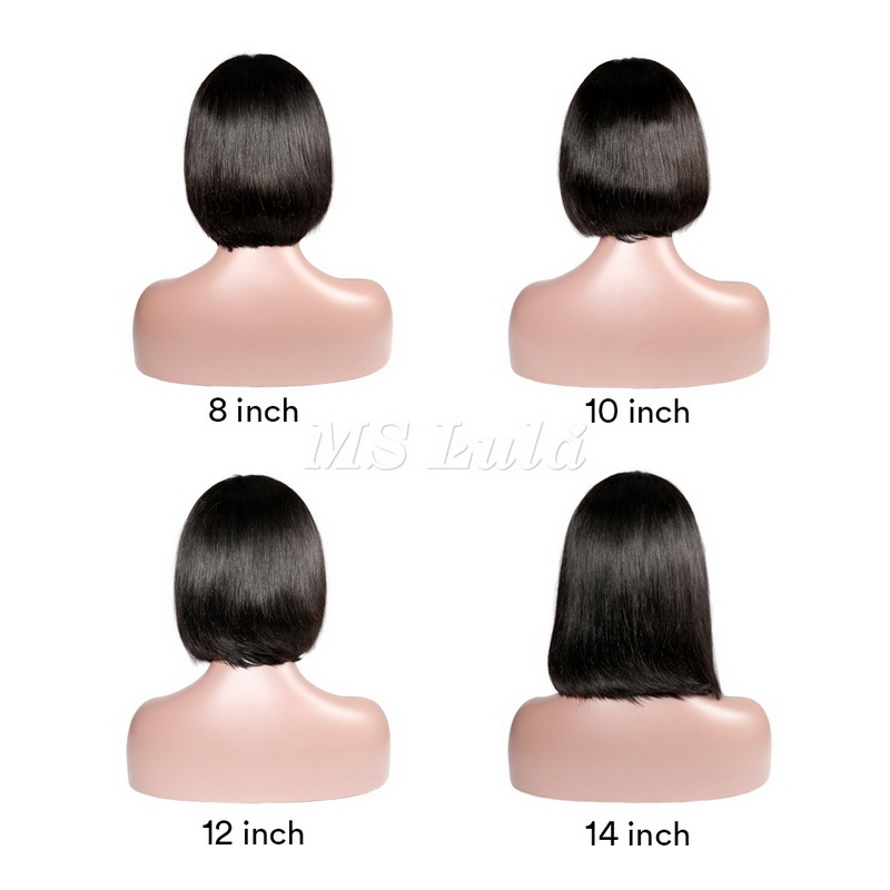 Brazilian Hair Straight 4x4 Lace Closure Bob Wig - Image 2