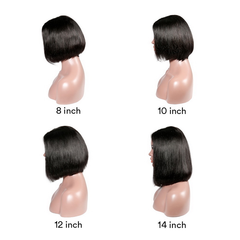 Brazilian Hair Straight 4x4 Lace Closure Bob Wig - Image 3