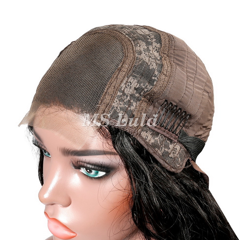 Natural Wave Lace Closure Wig Made By Bundles With Closure 250% Density - Image 10