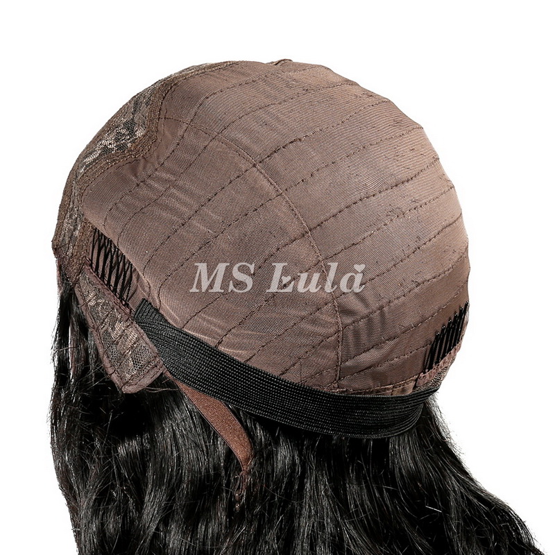 Natural Wave Lace Closure Wig Made By Bundles With Closure 250% Density - Image 12