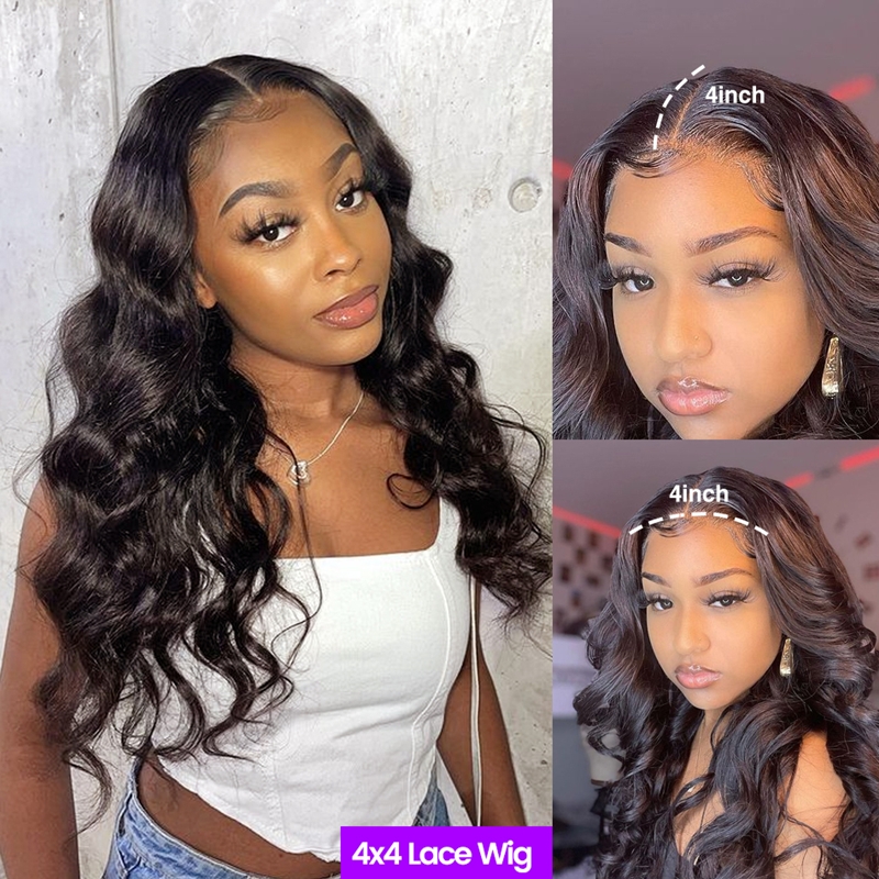 Body Wave 4x4 5x5 6x6 7x7 HD Closure Wig - Image 3