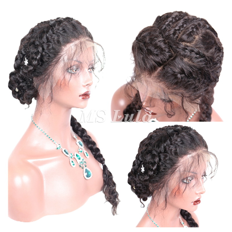 Human Hair Deep Wave Transparent Full Lace Wigs - Image 3