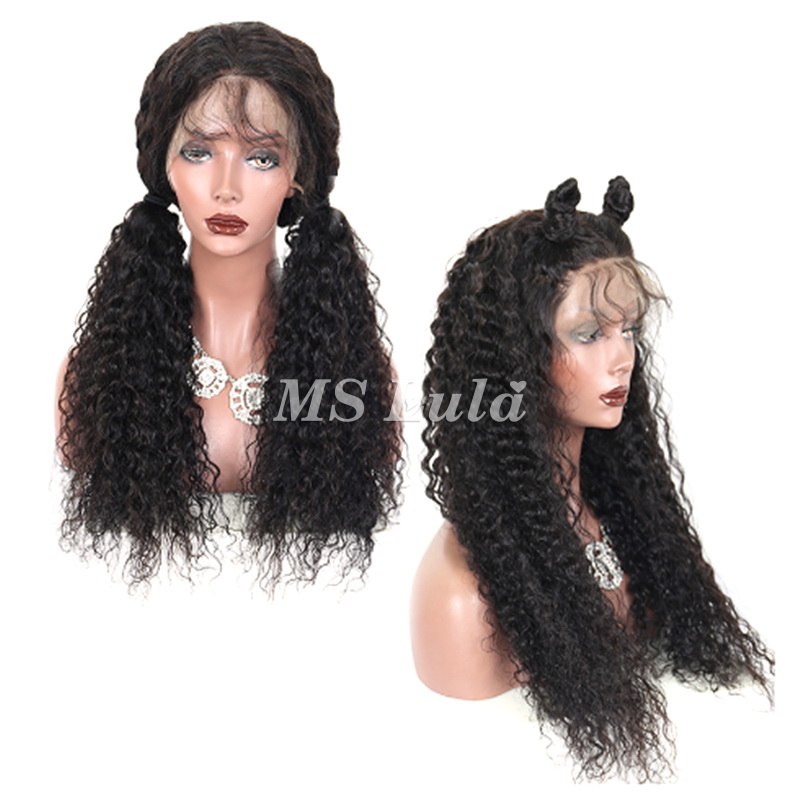 Human Hair Deep Wave Transparent Full Lace Wigs - Image 4