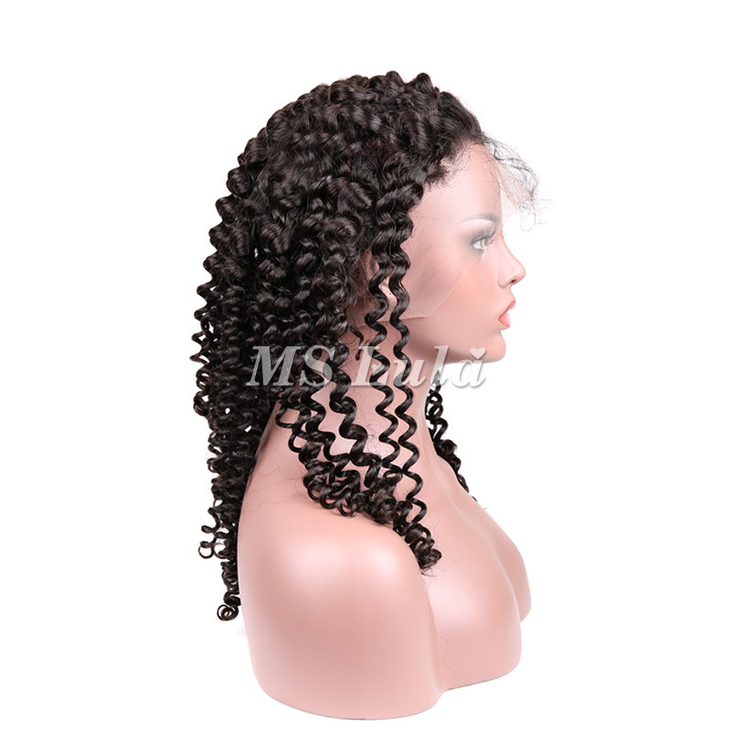 Human Hair Deep Wave Transparent Full Lace Wigs - Image 5