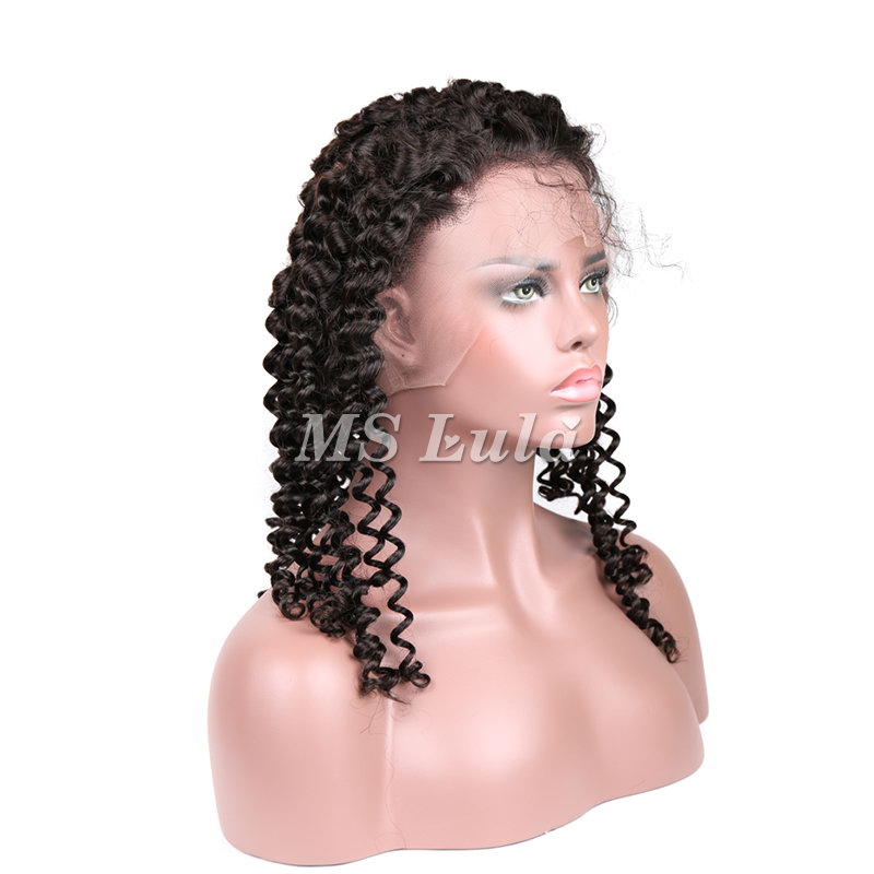Human Hair Deep Wave Transparent Full Lace Wigs - Image 6