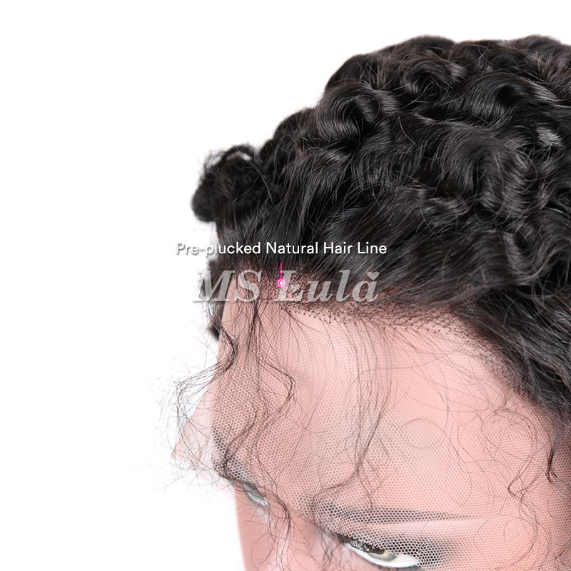 Human Hair Deep Wave Transparent Full Lace Wigs - Image 7