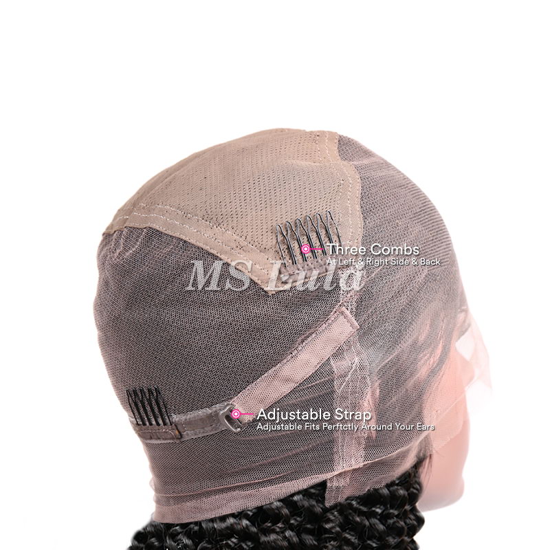 Human Hair Deep Wave Transparent Full Lace Wigs - Image 9