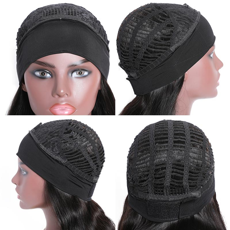 Headband Wig Human Hair Kinky Straight Wig - Image 4