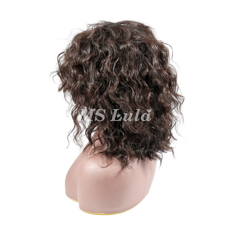 Human Hair Loose Body Wave Machine-made Bob Wig With Bangs - Image 4