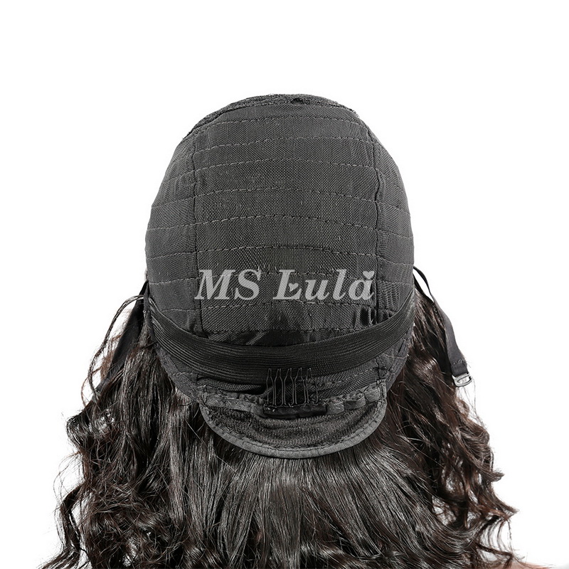 Human Hair Loose Body Wave Machine-made Bob Wig With Bangs - Image 7