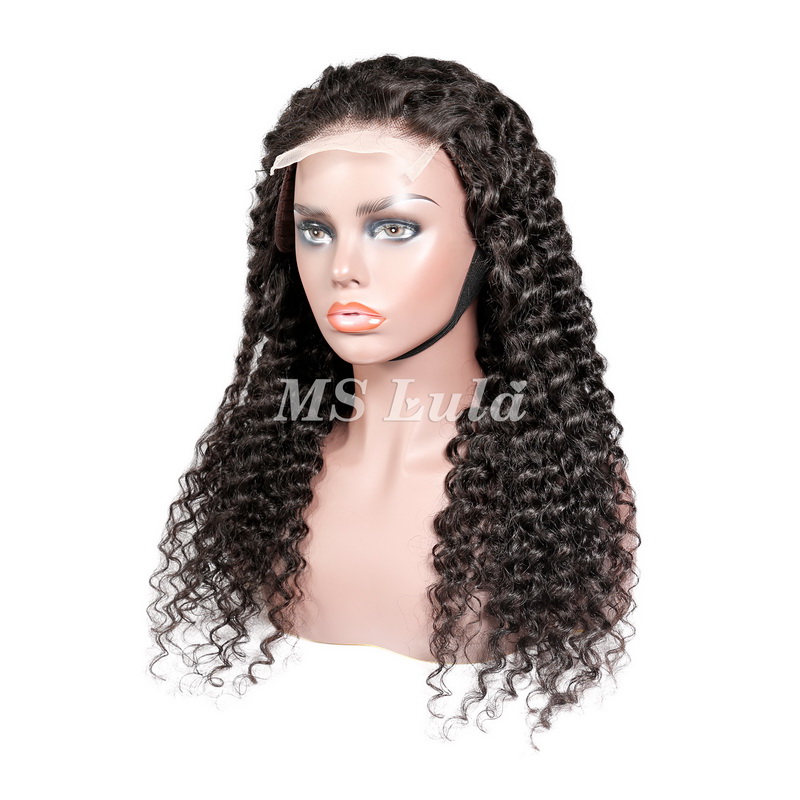Deep Wave 4x4 5x5 6x6 7x7 Transparent Closure Wig - Image 3