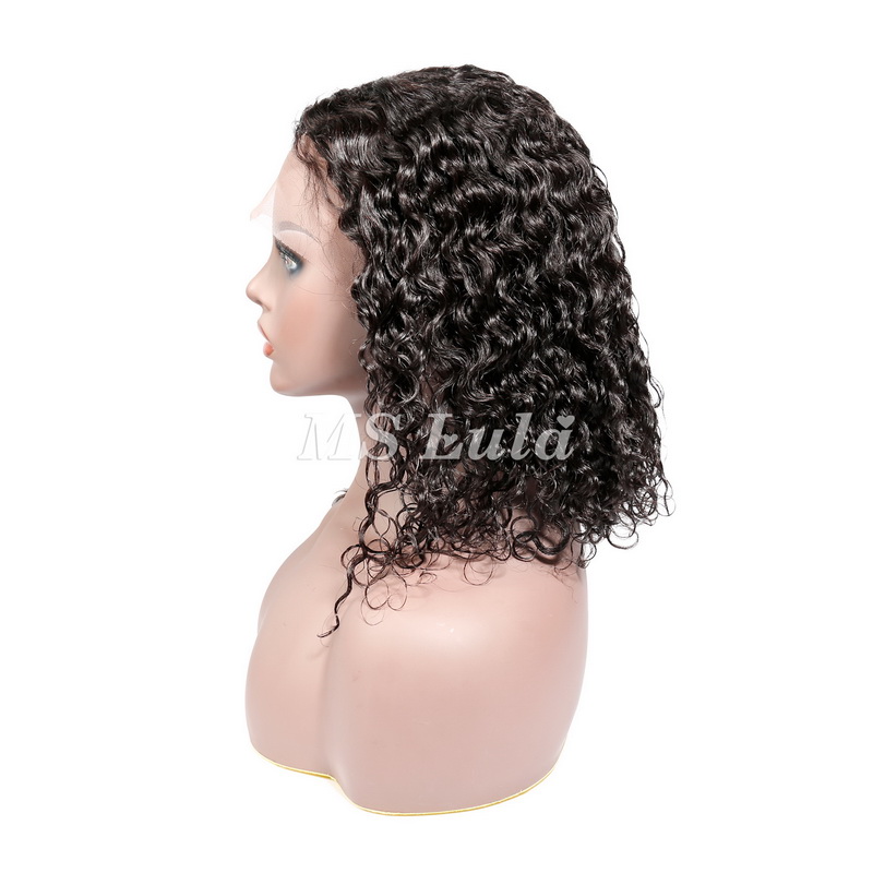 Virgin Human Hair Water Wave BOB T Part Wig - Image 5