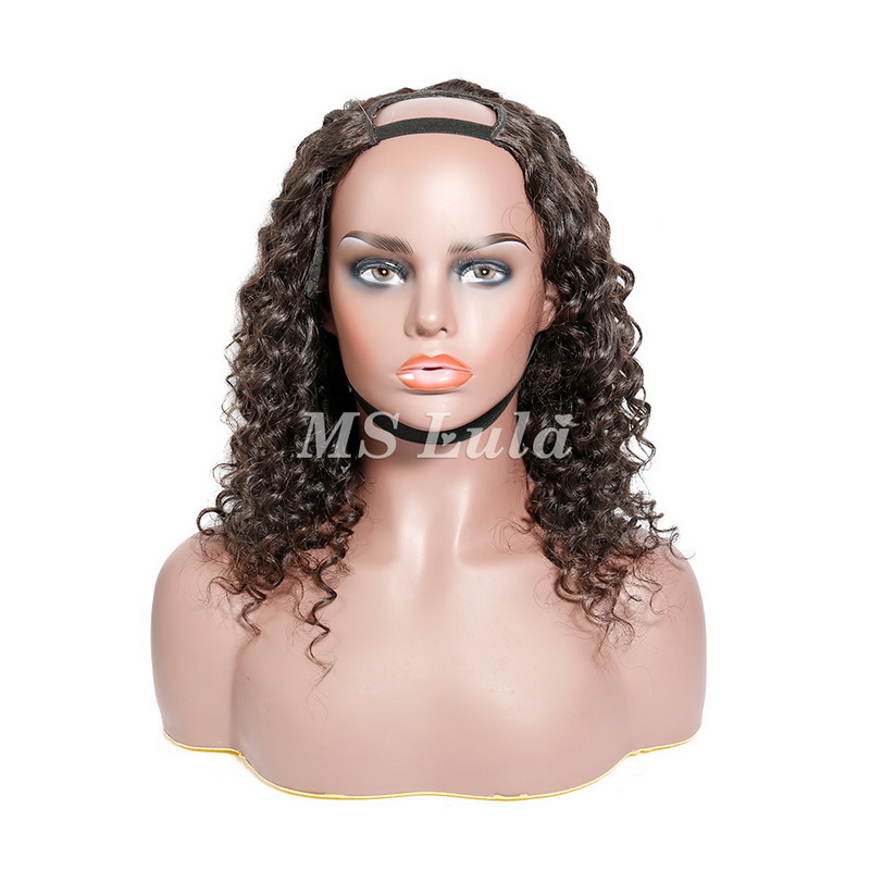 Glueless Deep Wave U Part Wigs 100% Human Hair - Image 5