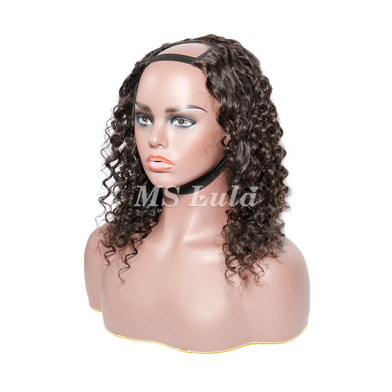 Glueless Deep Wave U Part Wigs 100% Human Hair - Image 6