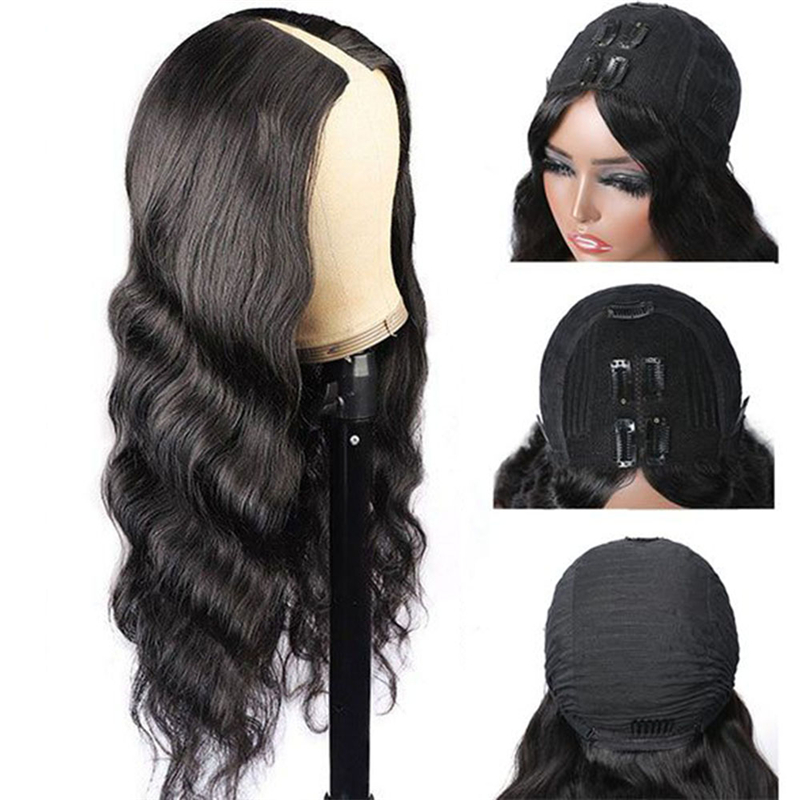 Virgin Human Hair Body Wave V Part Wigs - Image 3