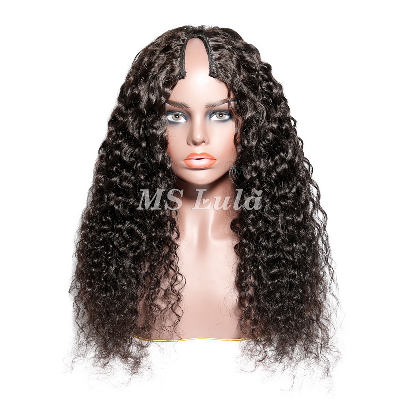 Virgin Human Hair Water Wave V Part Wigs - Image 8