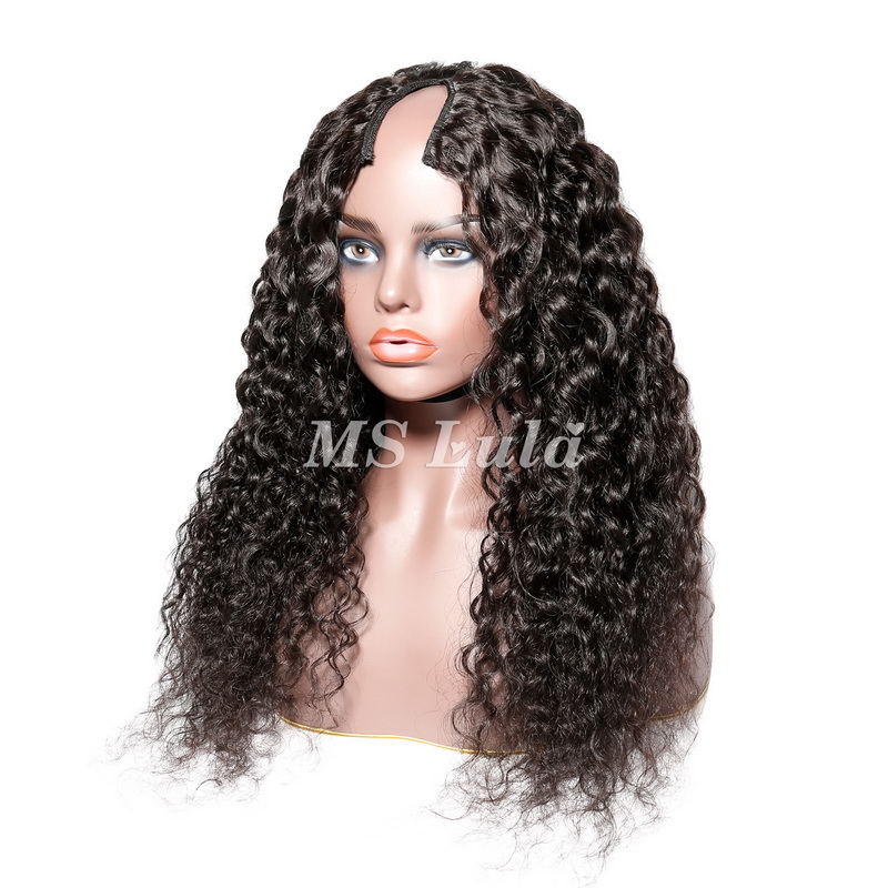 Virgin Human Hair Water Wave V Part Wigs - Image 9