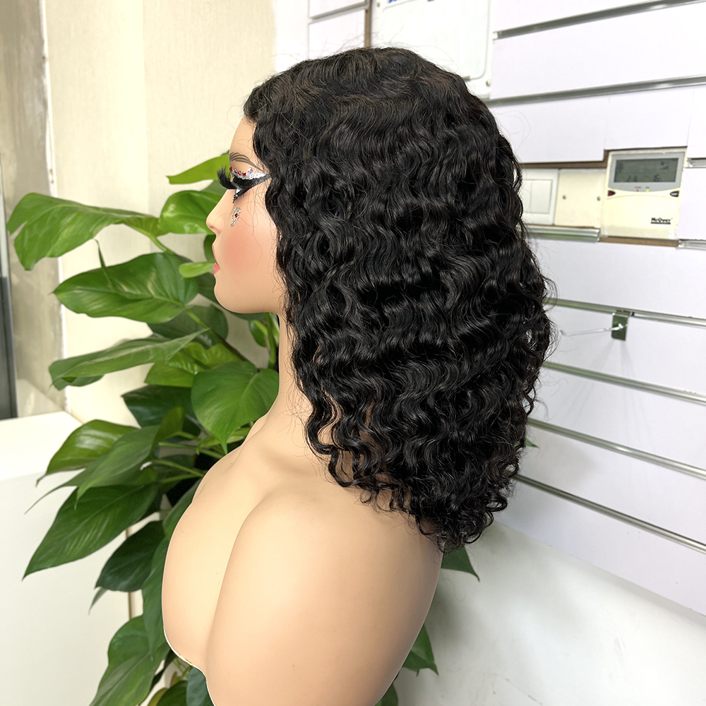 5x5 Glueless Wear And Go Pre Cut Lace Water Wave Double Drawn Transparent Lace Closure Wig - Image 4