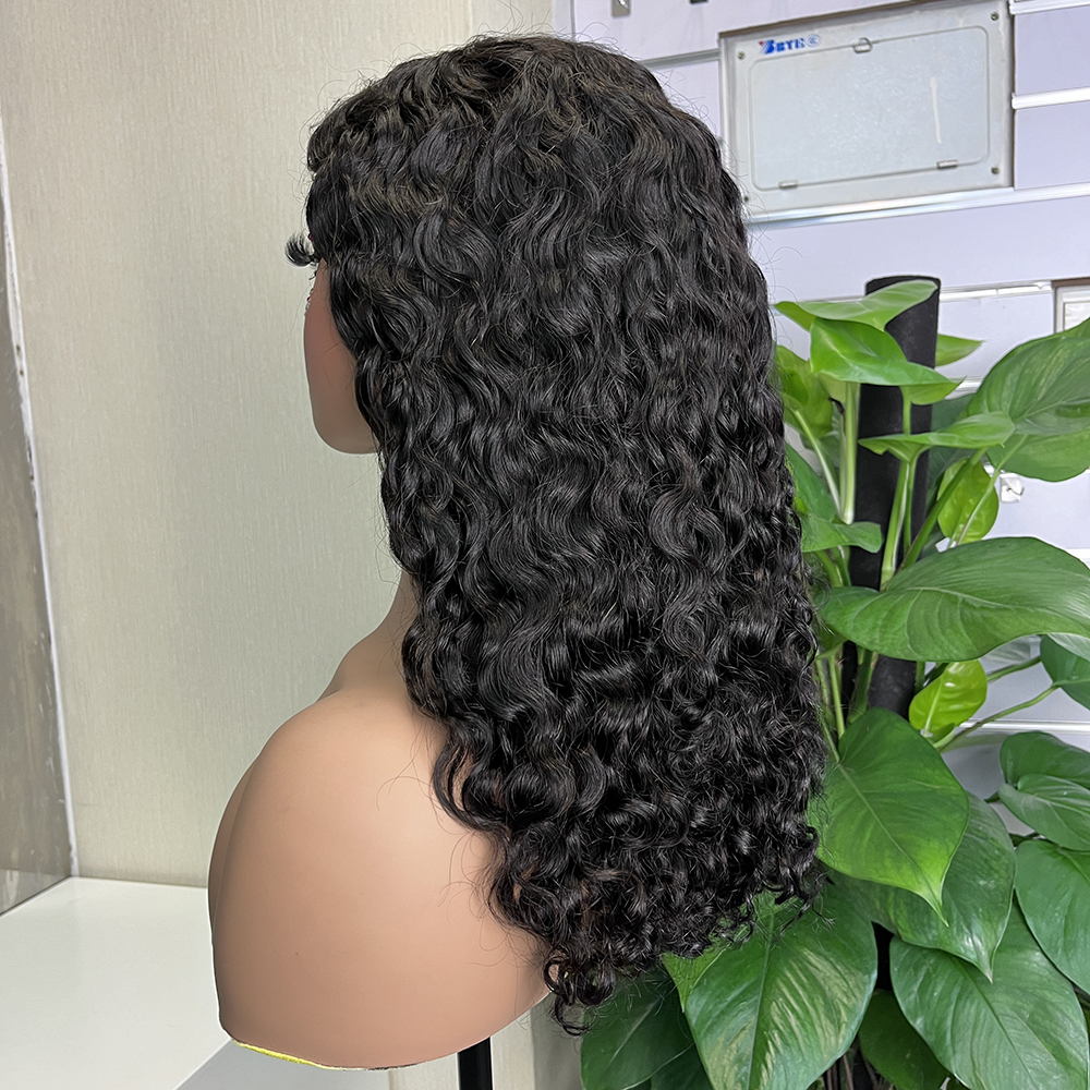 5x5 Glueless Wear And Go Pre Cut Lace Water Wave Double Drawn Transparent Lace Closure Wig - Image 7